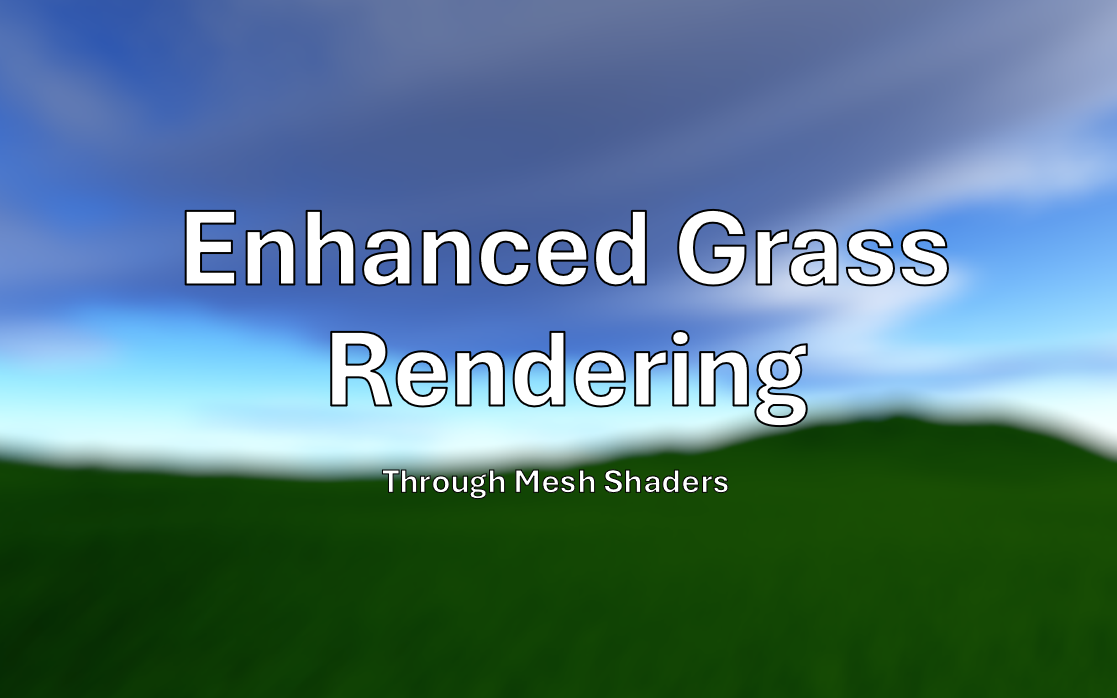 Blurred image of a grassy scene with the title written overtop.